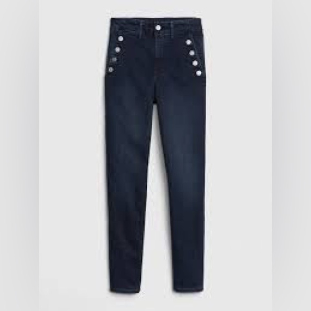 Women’s Gap High Rise Universal Legging Jeans w/Button Pockets Size 12/31 X-Long - Picture 2 of 8